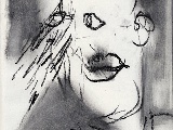 Portrait from pre-memory #16    oil crayon    31 x 24cm